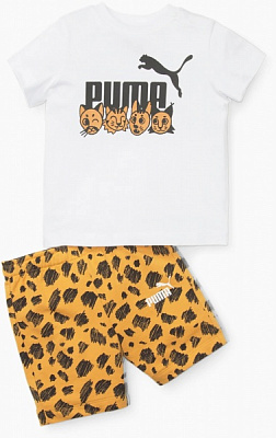 Комплект дитячого одягу Puma ESS+ PUMA MATES INFANTS SET 67423402 р.80 коричневий
