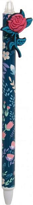 Ручка масляная Роза синяя 