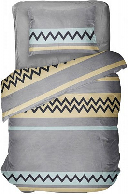 Комплект постельного белья Yellow Zigzag 1.5 разноцветный UP! (Underprice) 