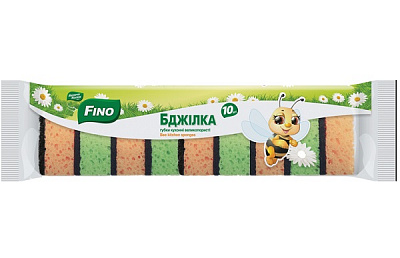 Губка для посуду Fino Бджілка 10 шт. 10 шт.