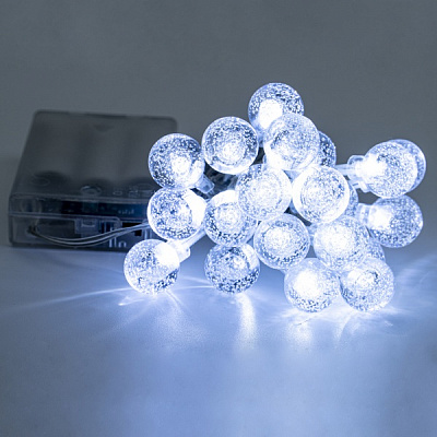 Декоративная гирлянда Altalusse (INL-2707B-20 Cold) встроенный светодиод (LED) 20 ламп 3 м 