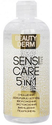 Міцелярна вода Beauty Derm Sensitive Care 5 в 1 500 мл 1 шт./уп.