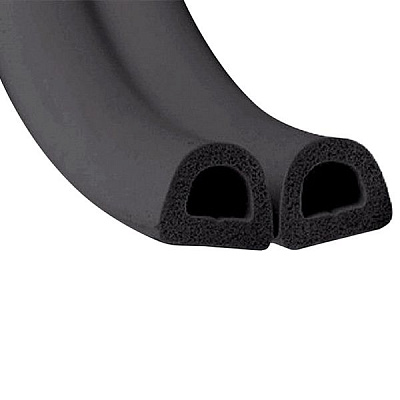 Уплотнитель Sanok самоклеющий резиновый 12х10 мм черный