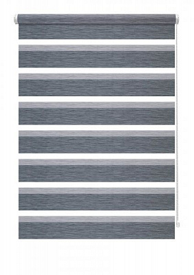 Ролета день-ночь Gardinia Мини Зебра 50x150 см серебристо-серая 