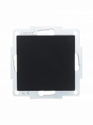 Выключатель одноклавишный Lezard Vesna без подсветки антрацит 742-4288-100