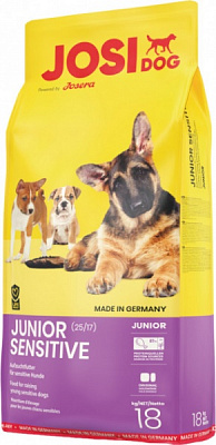 Корм Josera Josidog Junior Sensitive 12-24 мес. с чувствительным пищеварением 18 кг