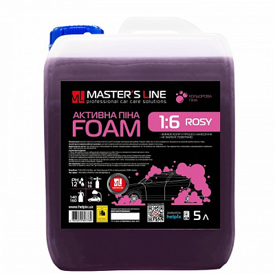 Активная пена Master’s Line 1:6 Rozy мл5000