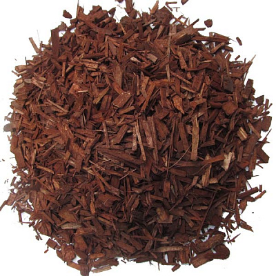 Мульча древесная декоративная колорированная, цвет КАШТАН 70 л