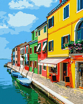 Картина за номерами Вуличками Італії 40х50см Ідейка