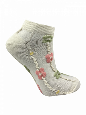 Шкарпетки жіночі Premier Socks Ажурні квіти р.23-25 молочний