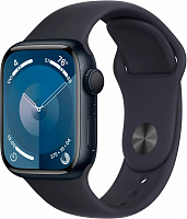 Смарт-часы Apple Watch Series 9 GPS 41mm Midnight Aluminium Case with Midnight Sport Band - S/M (MR8W3QP/A)
