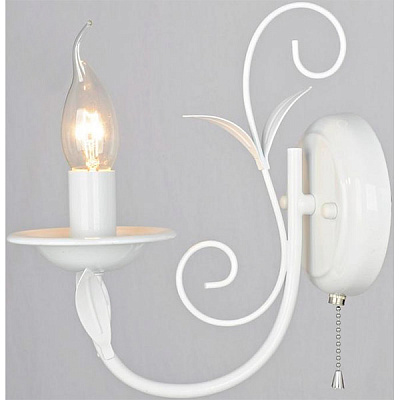 Бра Victoria Lighting Dolores/AP1 1x40 Вт E14 белый