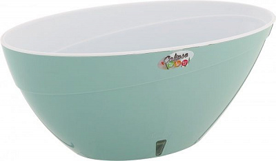 Горшок пластиковый Santino Calipso овальный 7,2л нефритовый 