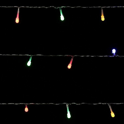 Гирлянда линейная LED 40 ламп 4 м белая разноцветная