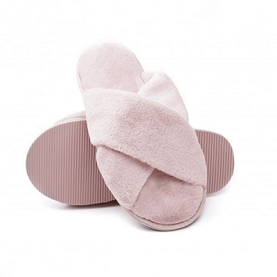Капці домашні Twins HS-LUXхутрянi перехрест р. 38/39 рожевий