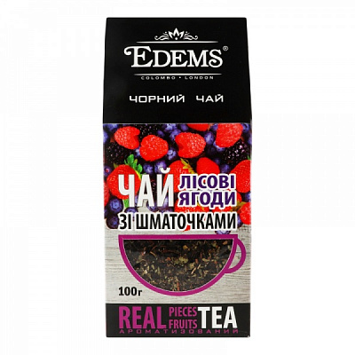 Чай черный Edems лесные ягоды 100 г 