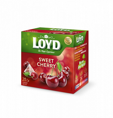 Чай ягодный Loyd Cо вкусом вишни 40г (20 пирамидок) 20 шт. 40 г 
