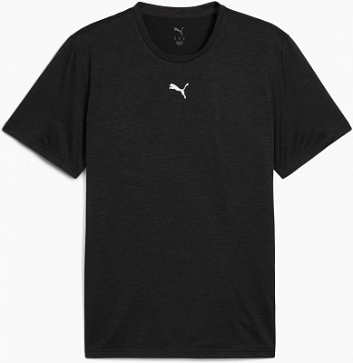 Футболка Puma M TAD ESSENTIALS HEATHER CAT Tee (CF small cat) 52592001 р.S черный