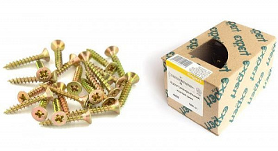 Шуруп универсальный потайная головка ЦЖ 4x25 мм 1000 шт EXPERT FIX