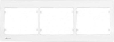 Рамка тримісна Siemens IRIS горизонтальна білий G-S18003