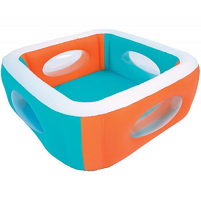 Бассейн надувной Bestway с окошками 168x168 см