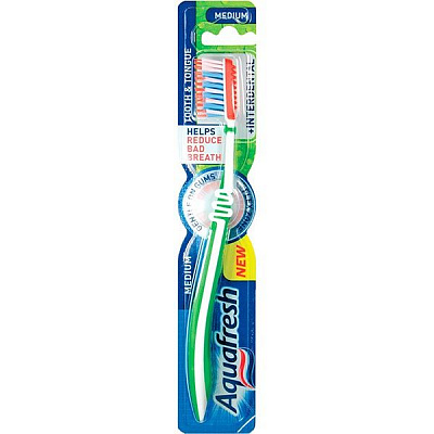 Щетка зубная Aquafresh Lizarb X-silky мягкая