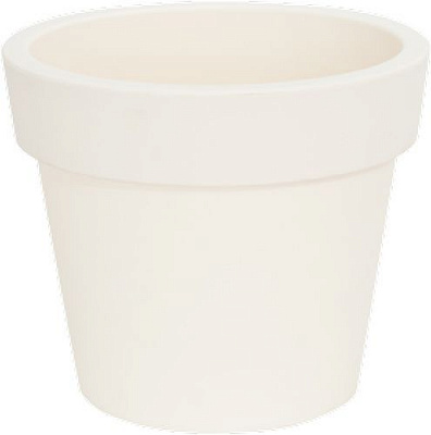 Вазон пластиковый Алеана ГАММА 14x12 см круглый 1,5л белая роза 