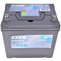 Акумулятор автомобільний EXIDE Premium EA654 65Ah 580A 12V «+» праворуч (EA654)