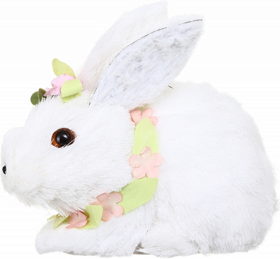 Декорация пасхальная кролик с цветами (XL80036B-13)