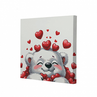 Набор для росписи на холсте Riviera Blanca Моя любовь 25x25 см RB-1289