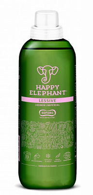 Гель для машинного та ручного прання Happy Elephant з ароматом жасміну 1,5 л