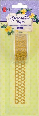 Самоклеющаяся текстильная лента Перышко, 1.5см * 5м