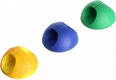 Набор фиксаторов универсальных Ecostrum для кабеля желтые/зеленые/синие по 2 шт. 003F