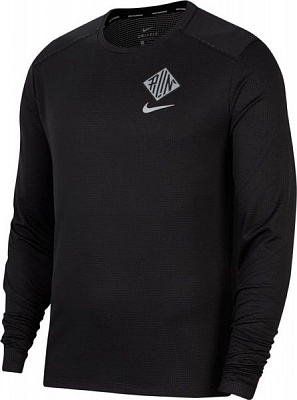 Футболка Nike M NK PACER CREW WR GX CU6050-010 L чорний