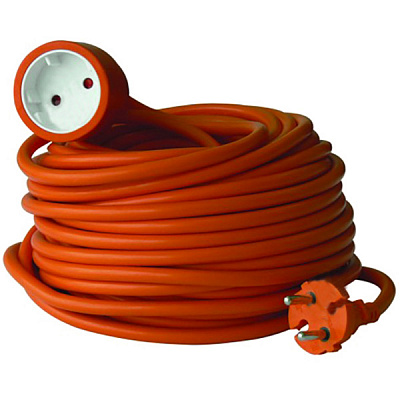 Подовжувач Electraline садовий із заземленням 1 гн. жовтий 10 м