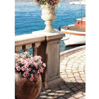 Декор Golden Tile Troyanda Sorrento №2 60Б321 250х330 мм