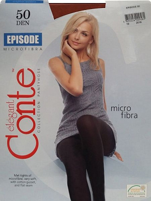 Колготки Conte EPISODE 50 den mocca р. 4 темно-коричневый 