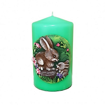 Свечи Пасхальный зайчик 70х120 мм Pako-If