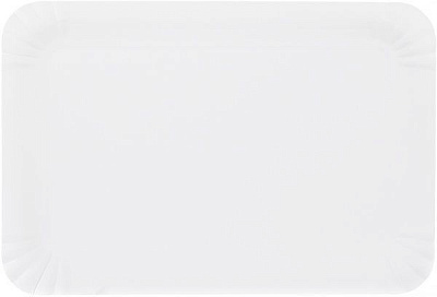 Тарілка паперова Weekend прямокутна 14*20 см 25 шт.