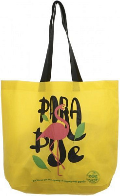 Экосумка Paradise Птицы желтый с рисунком 