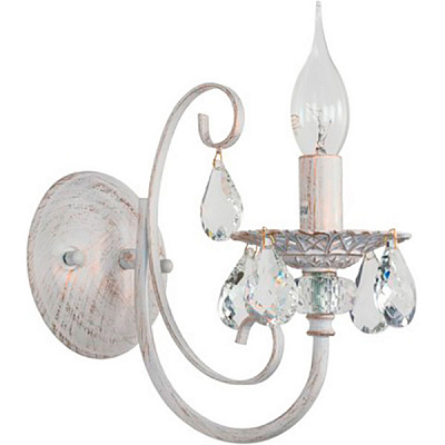 Бра Victoria Lighting Adeline/AP1 1x40 Вт E14 білий/золото