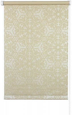 Ролета міні Delfa Металік Прінт 48x170 см темно-бежева