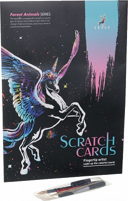 Скретч-картина Казковий єдиноріг 40,5x28,5 см