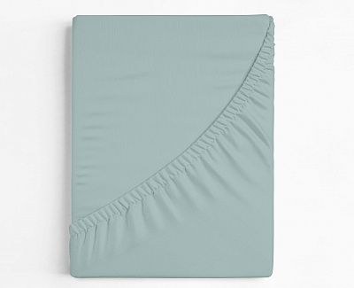 Простынь на резинке Sky Gray 160x200 см серо-голубой UP! (Underprice)