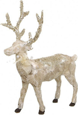 Декоративна фігура Олень із блискітками EPIC004 36 см