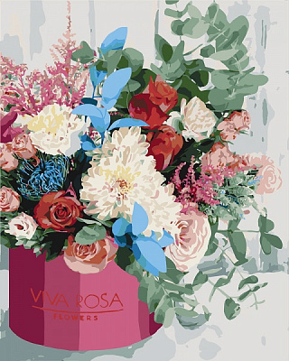 Картина за номерами Вишуканий букет Ідейка