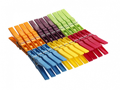 Прищепки пластик 22шт (80мм) MTM