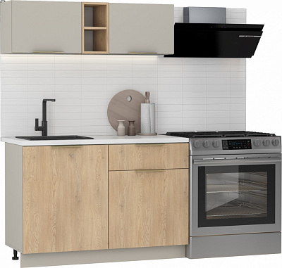 Кухня Грейд Инес ДСП 1,2мкашемир/дуб кремона торро/кашемир