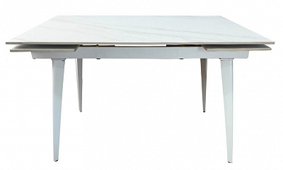 Стол обеденный Клайди 1200(1780)x800x750мм белый матовый/белый