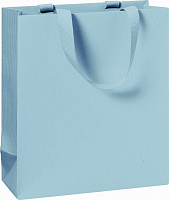 Пакет подарочный One Colour light blue 18х8х21 см STEWO
